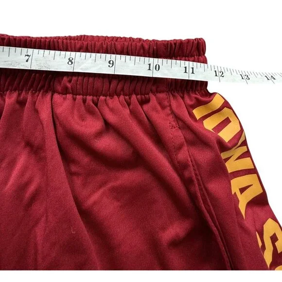 Iowa State Cyclones Red & Gray Athletic Basketball Shorts Mens Small Colosseum - Picture 15 of 16